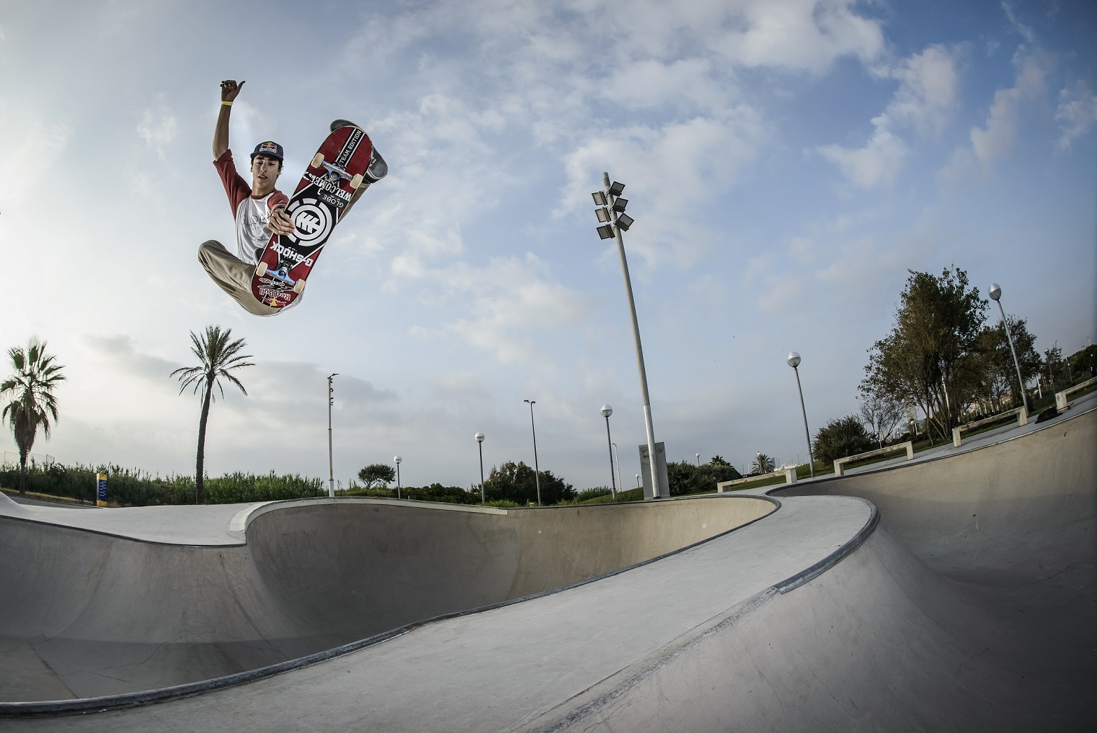 competitors of RedBull Skate Arcade posing for portrait